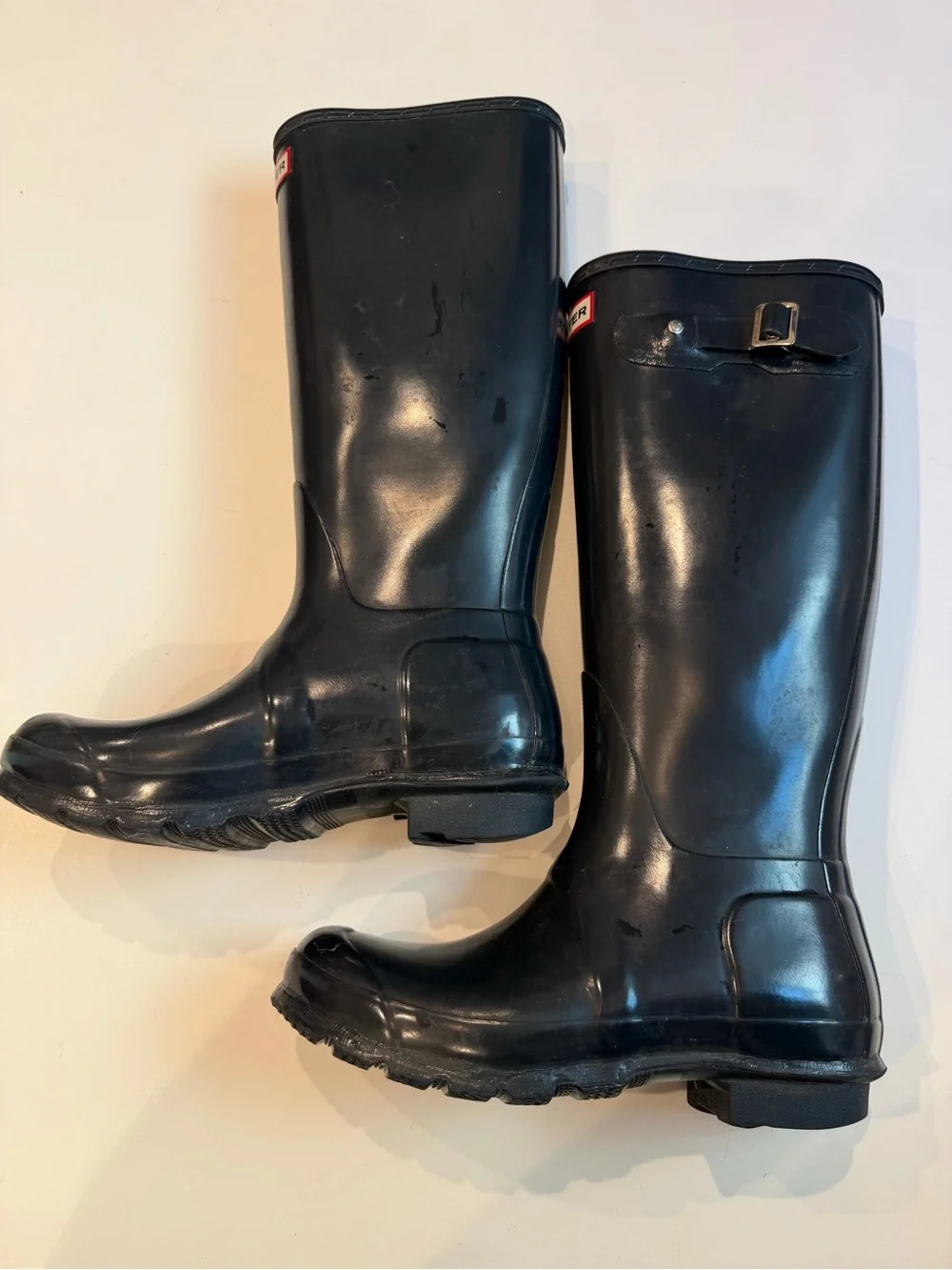 Hunter Women’s Navy Tall Rain Boots